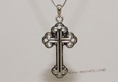 mtj027 Sterling Silver Cross Key Design Men's Pendant